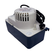High Profile pump seen from the outlet side with the discharge barb and plug