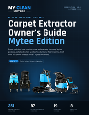 Cover of the Carpet Extractor Owner's Guide, Mytee Edition, 2026, by My Clean Supplies