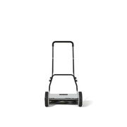 Dapper Supply 16-inch push reel lawn mower straight front view.
