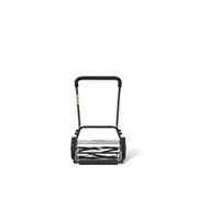 Dapper Supply 16-inch push reel lawn mower top-down view with handle.