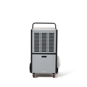 Dapper Supply 190-pint commercial dehumidifier rear view with louvered vent.