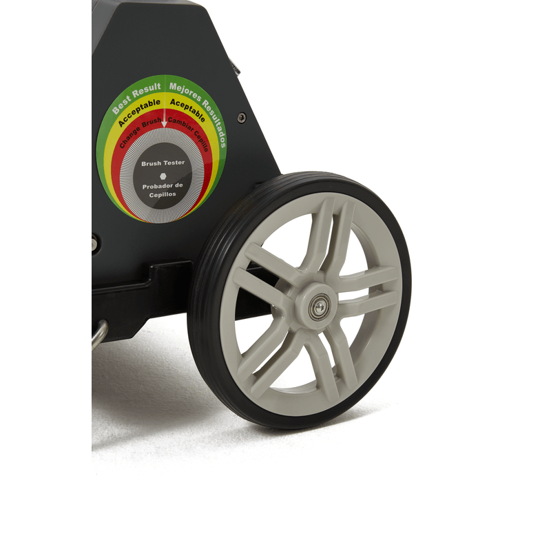 Dapper Supply 22-inch counter-rotating brush machine brush tester gauge and wheel.