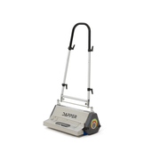 Dapper Supply 22-inch counter-rotating brush machine front angle with handle up.