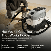 Dapper Supply 500 PSI heated carpet extractor built-in 2000W heater up to 150 degrees F.