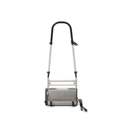 Dapper Supply 18-inch CRB floor machine low rear view with power cord and brush head.