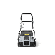 Dapper Supply 16-inch electric dethatcher and scarifier rear view.