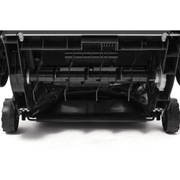 Dapper Supply 13-inch electric dethatcher and scarifier underside showing the blade system.