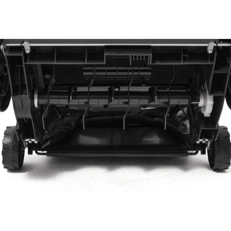 Dapper Supply 13-inch electric dethatcher and scarifier underside showing the blade system.