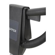 Dapper Supply 17-inch floor buffer polisher close-up of the ergonomic handle.
