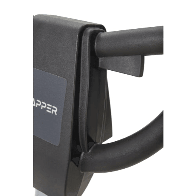 Dapper Supply 17-inch floor buffer polisher close-up of the ergonomic handle.
