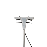 Dapper Supply floor burnisher handle controls with power panel and thumb levers.