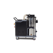 Dapper Supply 14.5-gallon industrial wet dry vacuum side view of the motor housing.