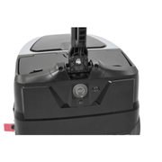 Dapper Supply mini automatic floor scrubber control panel and display closeup.