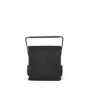 Dapper Supply push lawn sweeper rear view of the collection hopper bag.