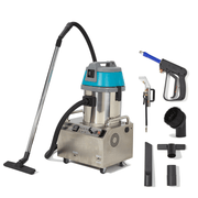 Dapper Supply commercial steam cleaner with steam gun and accessory kit.