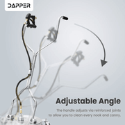 Dapper Supply surface cleaner adjustable angle handle for reaching tight areas.