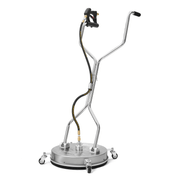 Dapper Supply 24-inch pressure washer surface cleaner front view with dual handles.