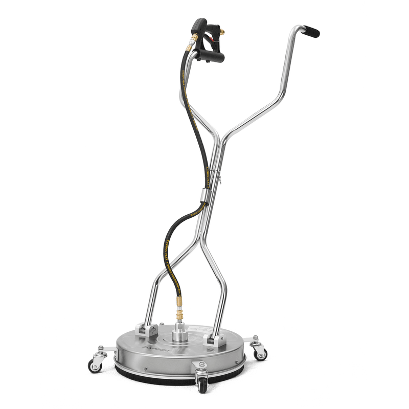 Dapper Supply 24-inch pressure washer surface cleaner front view with dual handles.