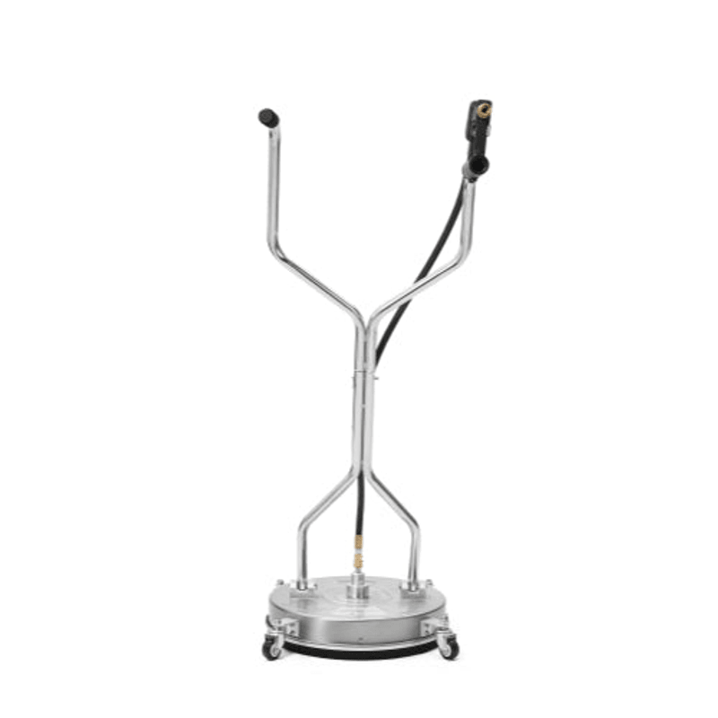 Dapper Supply surface cleaner rear view showing the stainless disc and frame.