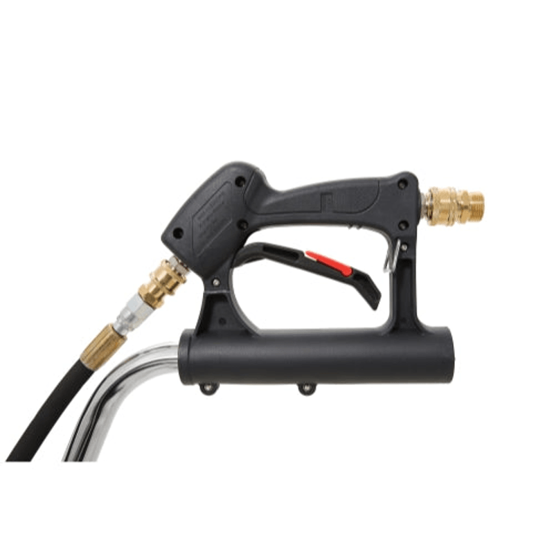 Dapper Supply surface cleaner trigger gun with quick-connect adapter closeup.
