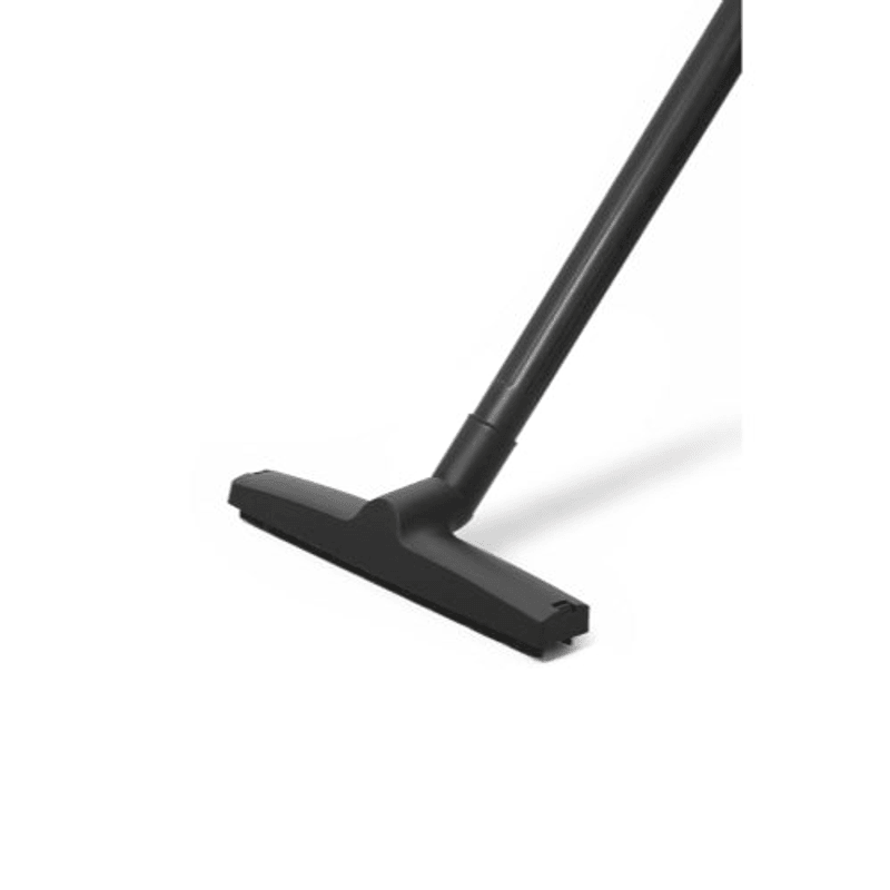 Dapper Supply wet/dry vacuum floor brush tool on extension wand close up.
