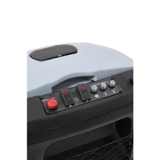 Dapper Supply wide area vacuum control panel with power switches and indicator buttons.