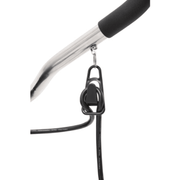 Dapper Supply wide area vacuum handle grip with power cord strain relief hook.