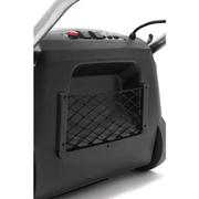 Dapper Supply wide area vacuum rear exhaust vent with protective mesh screen.