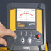 Tramex DS2 - Dec Scanner Control Panel in Use Image showing the Tramex DS2 Dec Scanner's control panel with user interface, buttons, and display activated, illustrating its functionality in a practical setting.