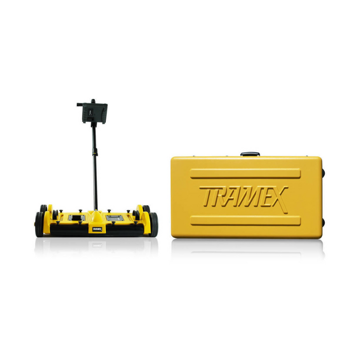Tramex DS2 - Dec Scanner A portable moisture detection device besides a sturdy case.