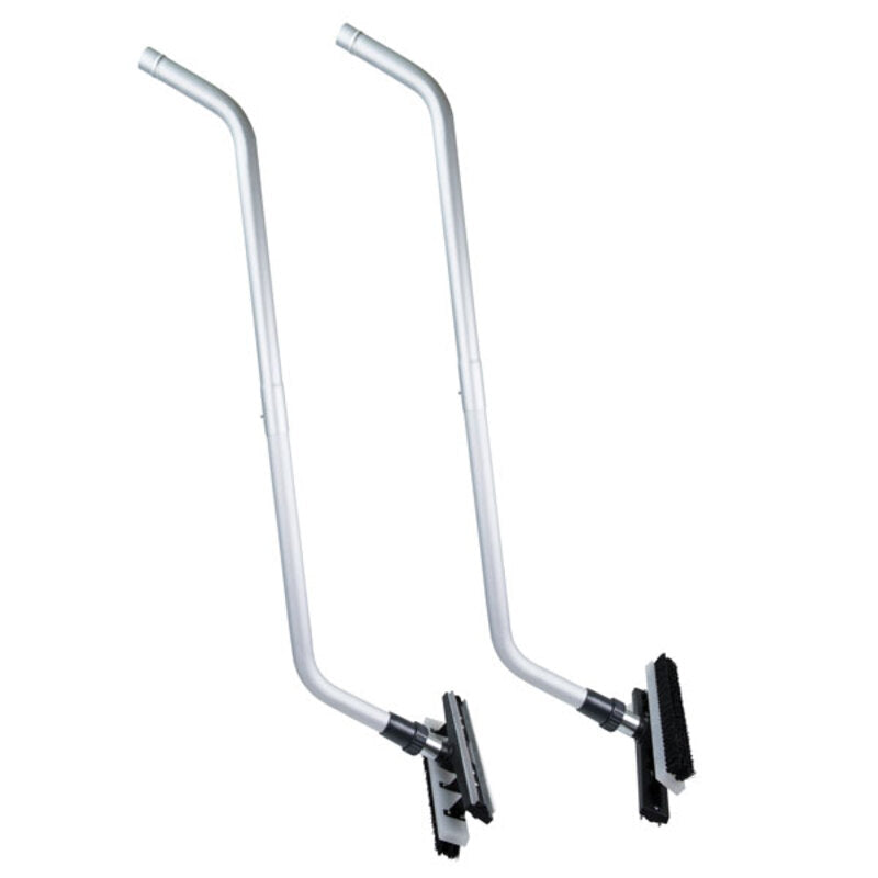 dual head squeegee wand for efficient floor cleaning edic 334ach 2 with scrub brush.