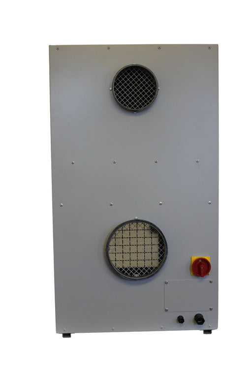 Ebac DD700+ Industrial Desiccant Dehumidifier control panel and ducting