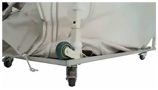ECU4 frame caster seated on the Mobile Platform base