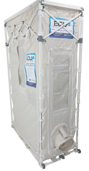 ECU4 Modular Assembly with tan envelope on the folding aluminum frame, windowed cargo door and side port