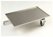 ECU4 Tow Cart aluminum tray with locking caster and hitch arm