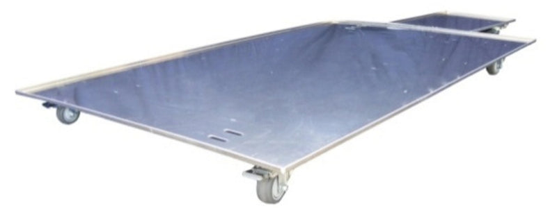 ECU4 Tow Cart attached at one end of the Mobile Platform (sold separately), both shown empty