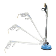 edic 1200rev revolution tile and grout cleaning tool in different positions for versatile cleaning.