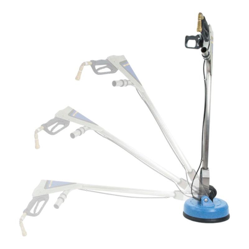 edic 1200rev revolution tile and grout cleaning tool in different positions for versatile cleaning.