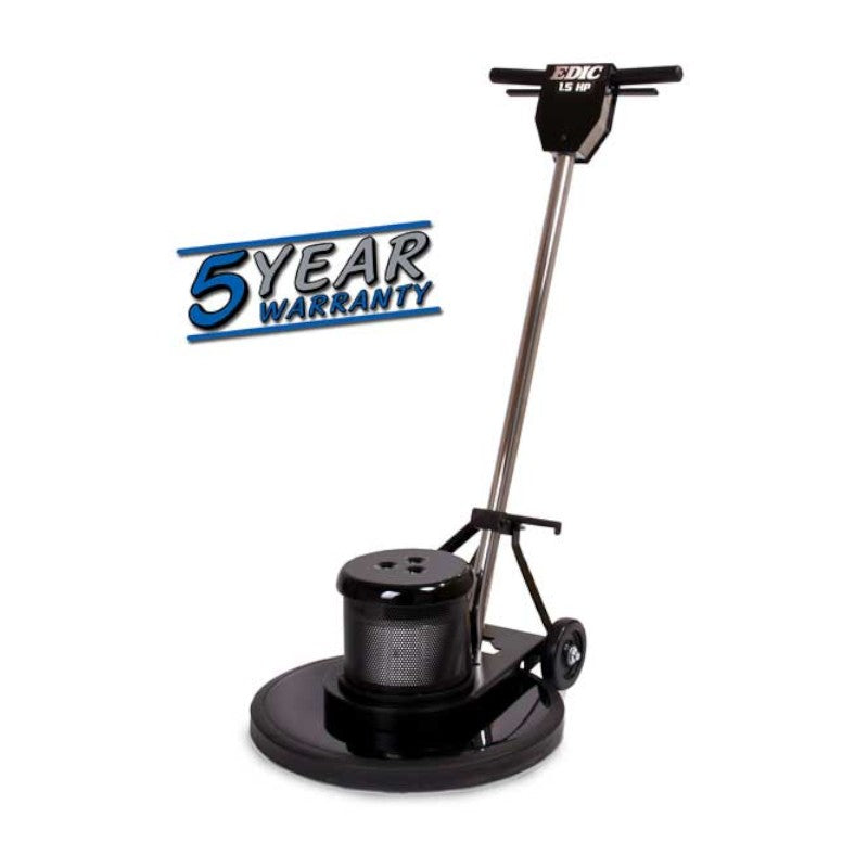 edic 17ds3 bk sv saturn 17 inch dual speed floor buffer machine with five year warranty.