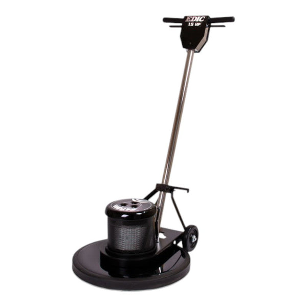 edic 17ds3 bk sv saturn 17 inch floor buffer front view for easy maneuvering.