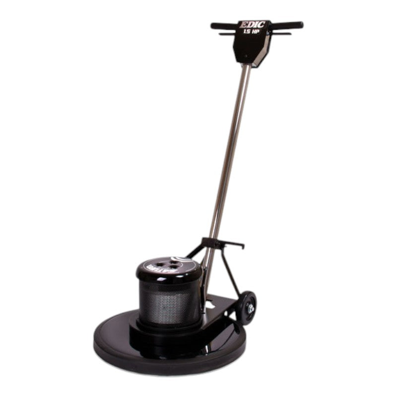 edic 17ds3 bk sv saturn 17 inch floor buffer front view for easy maneuvering.