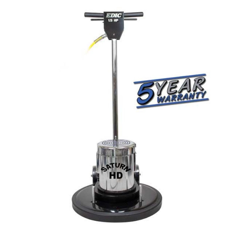 edic 17ls4 bk sv saturn 17 inch heavy duty low speed floor buffer with five year warranty.