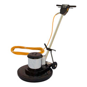 edic 20ls3 bk sv saturn floor buffer 20 inch left front view with cord for easy handling.
