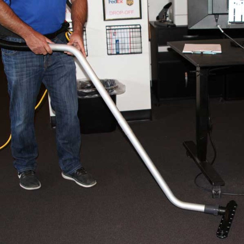 edic 600tv atlas backpack vacuum with atlas aluminum wand square web for precise cleaning.