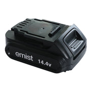 EMist 14.4V lithium ion battery pack, black with white EMist logo