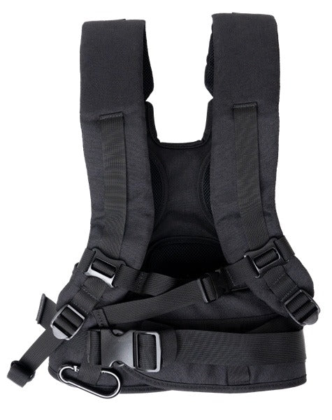 EMist EX7000 shoulder harness, rear view with padded straps and waist belt