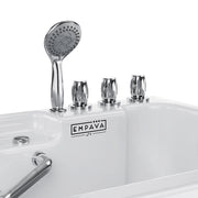 Empava EMPV-54WIT08 hand shower and three chrome deck valves above the bench