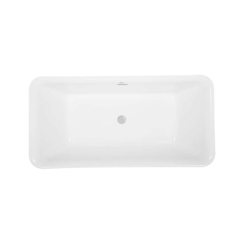 Empava EMPV-59FT1511 top view showing center drain