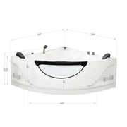 Empava EMPV-59JT319LED dimension drawing with front width and height measurements