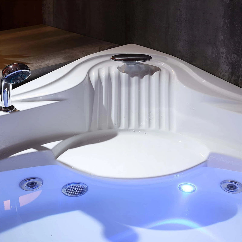 Empava EMPV-59JT319LED sloped backrest and LED-lit jets inside the tub